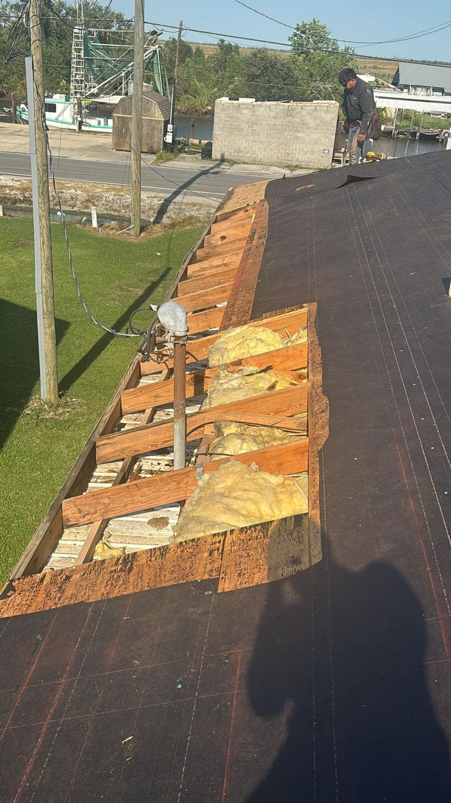 What was under the shingles